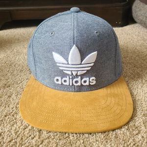 Adidas suede brim snapback hat